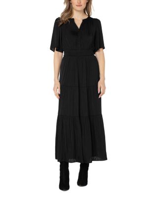 Liverpool Los Angeles Smocked Waist Maxi Dress | Bloomingdale's Women