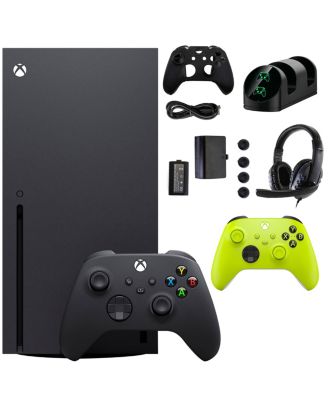 Microsoft - Xbox Series X 1TB Console with Extra Green Controller and Accessories Kit