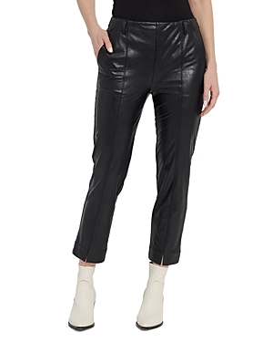 LYSSÉ KATHERINE FAUX LEATHER SKINNY CROPPED PANTS