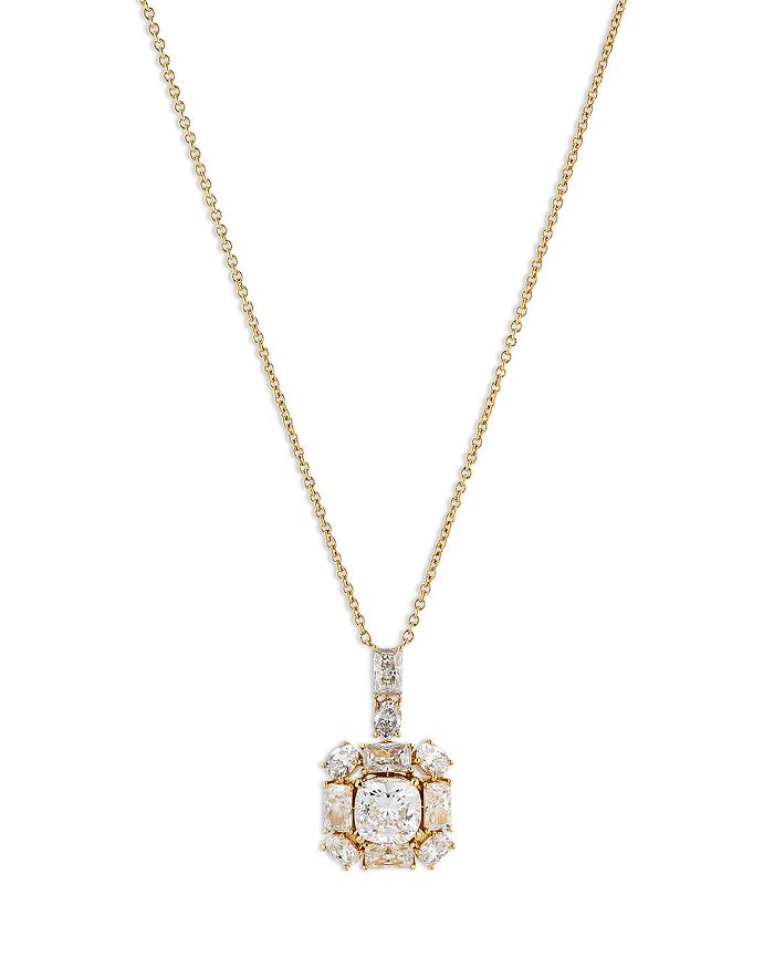 Nadri Rockstars Mixed Cubic Zirconia Halo Pendant Necklace, 16