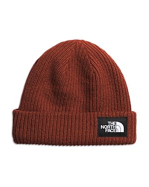 The North Face Salty Lined Beanie Man Hat Brick Red Size Onesize Acrylic In Brandy Brown