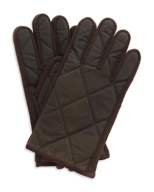 BARBOUR WINTERDALE WAXED COTTON GLOVES