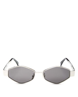 Metal Triomphe Geometric Sunglasses, 54mm