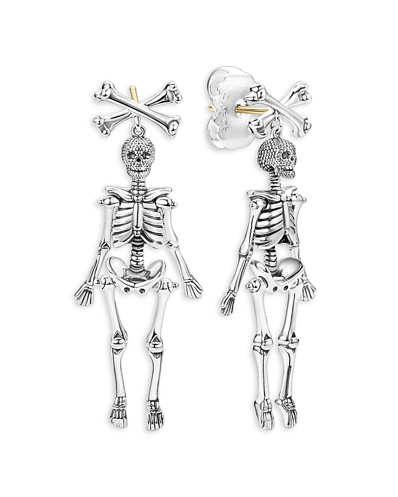 Lagos 14K Yellow Gold & Sterling Silver Rare Wonders Skeleton Drop Earrings