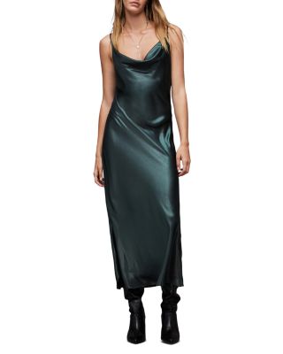 allsaints metallic dress ALLSAINTS Hadley Metallic Dress in Silver