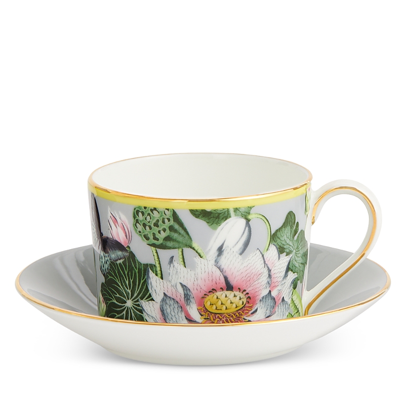 WEDGWOOD WONDERLUST WATERLILY TEACUP & SAUCER SET