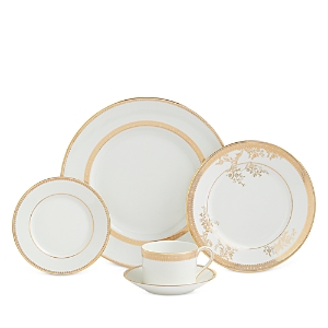 Wedgwood Vera Wang Lace Gold 10 Piece Dinnerware Set, Service for 2
