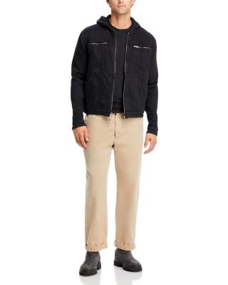 Hooded Zip-Front Knit Jacket 