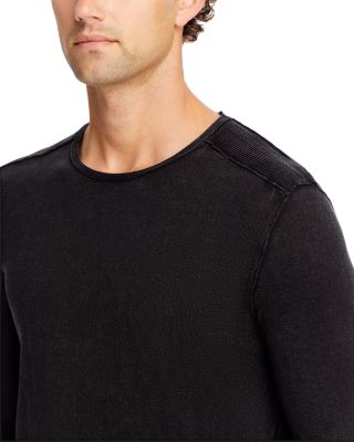 Acid-Wash Crewneck Sweater