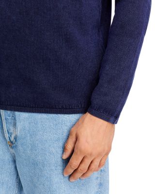 Acid-Wash Crewneck Sweater