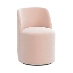 Sparrow & Wren Bowie Dining Chair With Swivel Base In Titan Pink Champagne