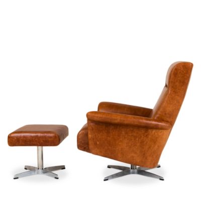 Harlowe Leather Swivel Recliner