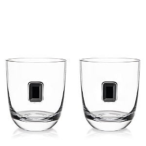 Anna New York Double Old-fashioned Glasses, Set Of 2 In Clear