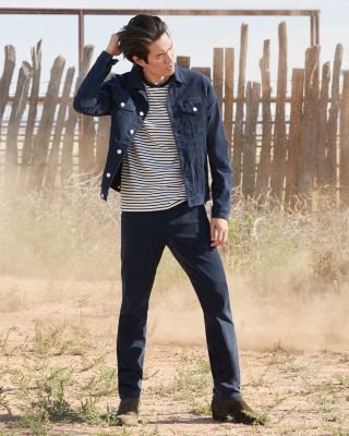 L'Homme Slim Brushed Twill Pants