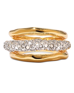 ALEXIS BITTAR SOLANALES ORBITING RING IN 14K GOLD PLATED