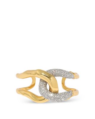 Alexis Bittar Pave Interlocked Cuff Bracelet