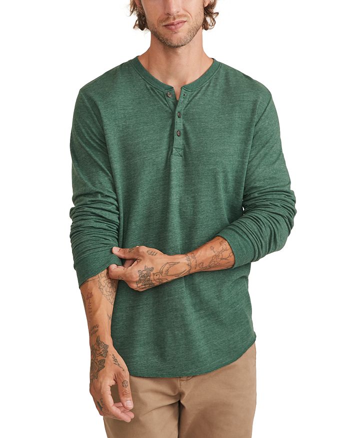 Marine Layer Double Knit Henley Shirt Bloomingdale s