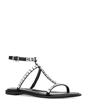 Shop Michael Kors Women's Celia Embellished Strappy Sandals In Black