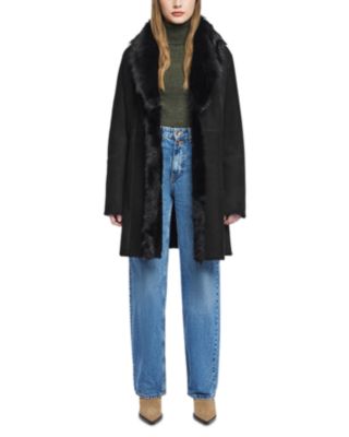 Sancy Toscana Trimmed Shearling Coat