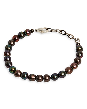 The Monotype The Caden Black Cultured Freshwater Pearl Bracelet