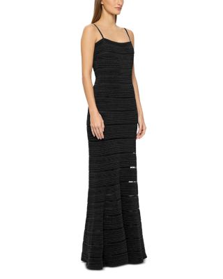 Sleeveless Stitched Bandage Gown