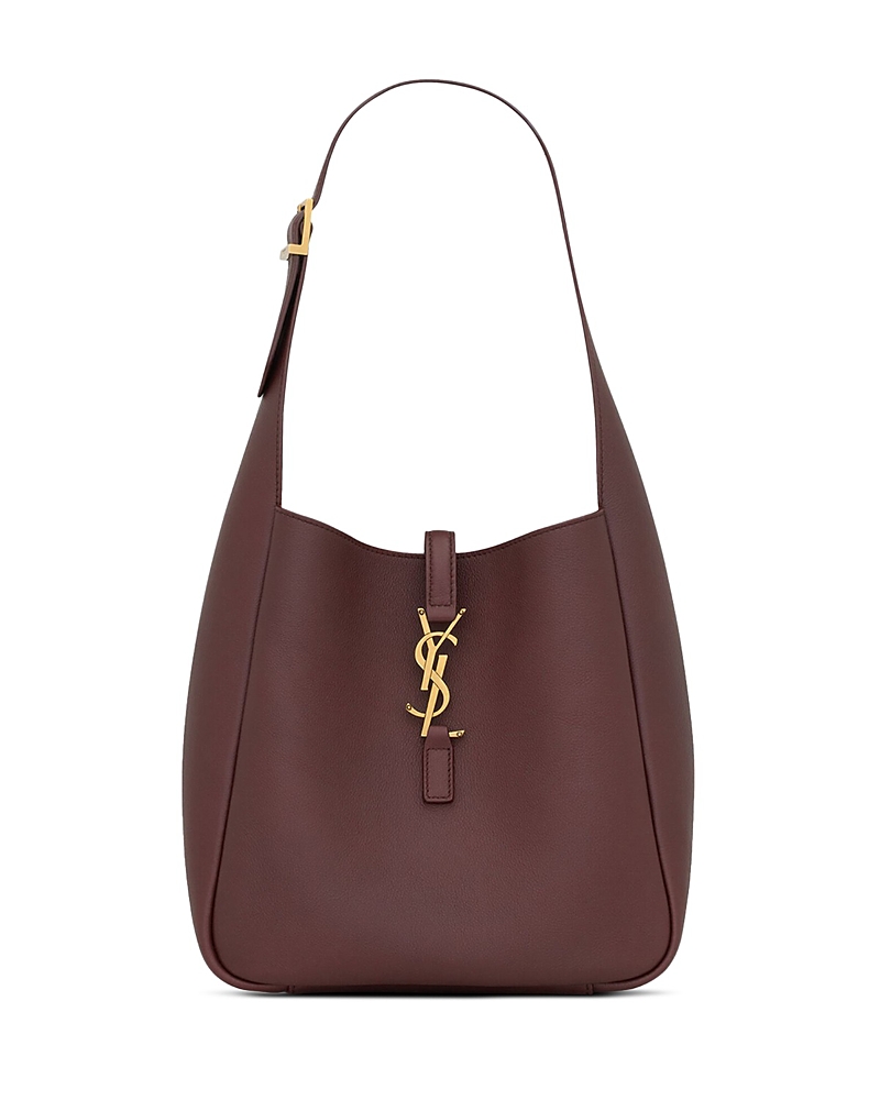 Saint Laurent Le 5 A 7 Supple Small Shoulder Hobo Bag in Grained Leather