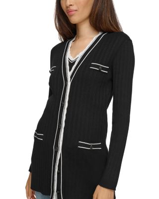 KARL LAGERFELD PARIS - Scalloped Trim Cardigan