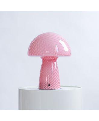 Humber - Large Close Top Glass Mushroom Lamp