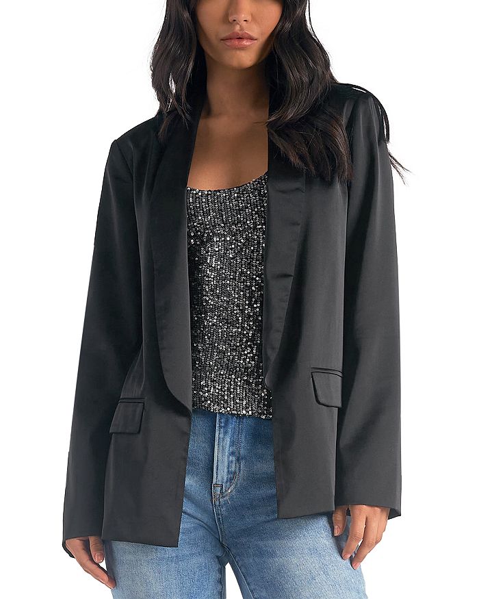 Leather Shawl Collar Monili Blazer main image 1
