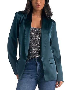 Elan Shawl Collar Blazer In Green Pine