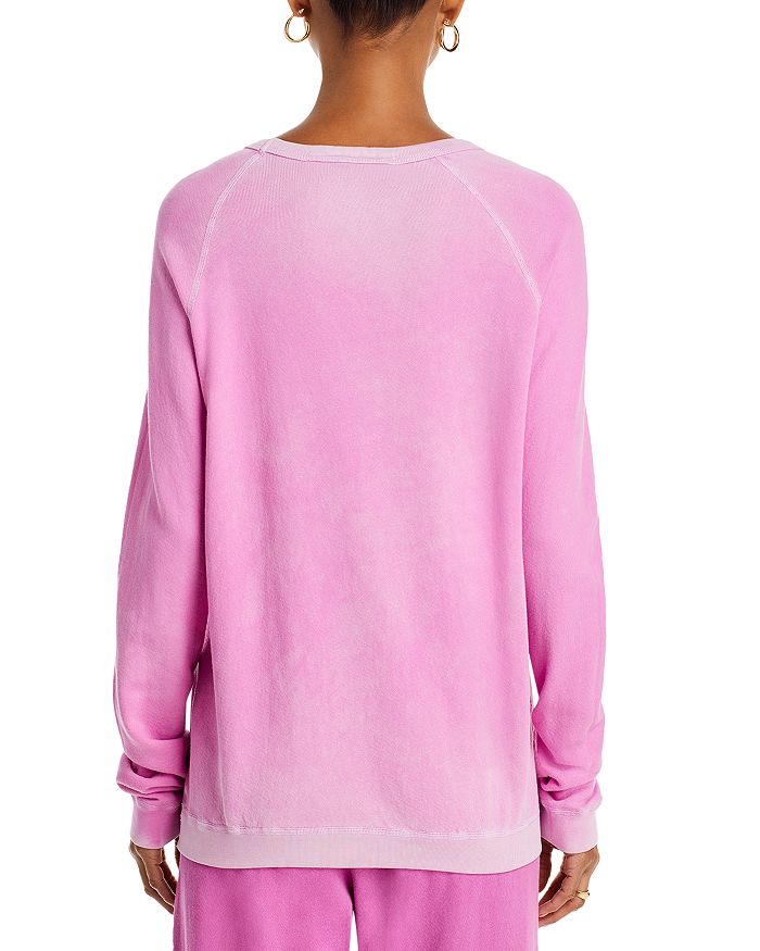 Shop Free City Lucky Rabbits Cotton Sweatshirt In Pink Rabbit