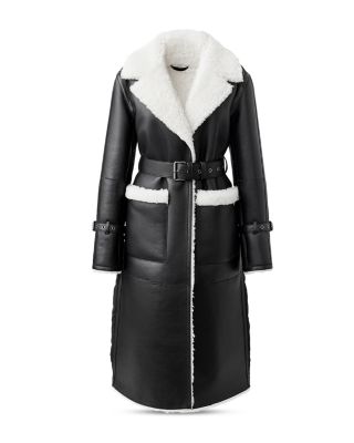 Sabreen Shearling Belted Down Coat