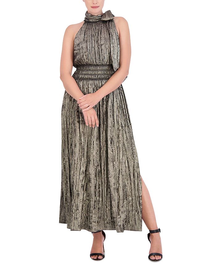 BCBGMAXAZRIA Crushed Velvet Maxi Dress Bloomingdale s