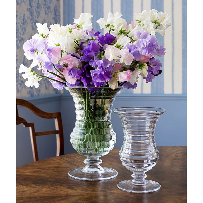 William Yeoward Crystal Ripples Footed Flower Vase Bloomingdale's