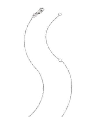 Diamond Geometric Pendant Necklace in 14K White Gold, 0.50 tcw
