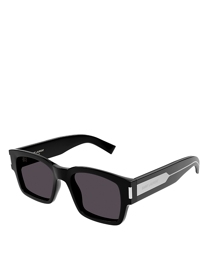 Saint Laurent Naked Wirecore Square Sunglasses, 53mm