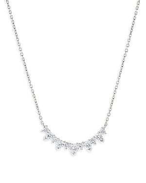 Bloomingdale's Curved Diamond Bar Necklace in 14K White Gold, 0.70 ct. t.w.