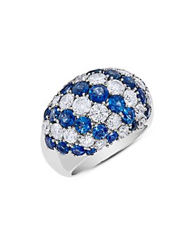 Bloomingdale's - Sapphire & Diamond Dome Ring in 14K White Gold