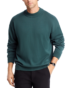 Hugo San Matia Crewneck Sweater In Dark Green