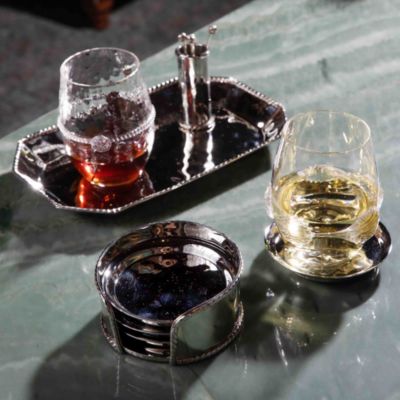 Graham Set of 4 Coasters with Holder