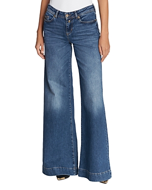 Versace Jeans Couture High Rise Cotton Ocean Jeans in Indigo