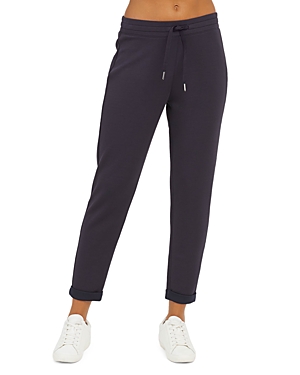 Shop Spanx Airessentials Tapered Leg Pants In Very Black