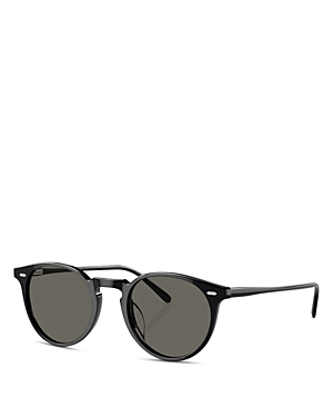 Oliver Peoples N.02 Sun Round Sunglasses, 48mm