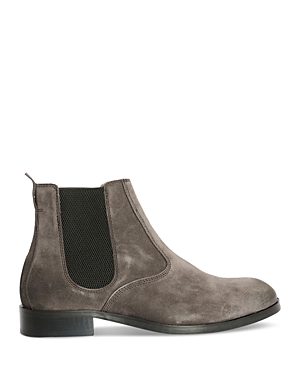 Allsaints Men's Gus Pull On Chelsea Boots In Grey Suede