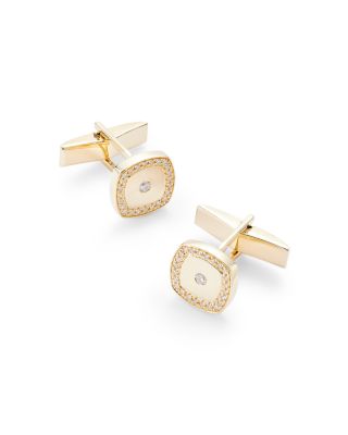 Bloomingdale's Fine Collection - Men's Diamond Halo Cufflinks in 14K Yellow Gold, 0.30 ct. t.w.