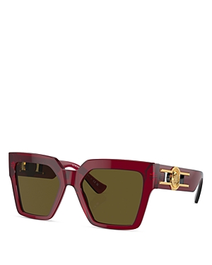 Versace Butterfly Sunglasses, 54mm In Red/brown Mirrored Solid