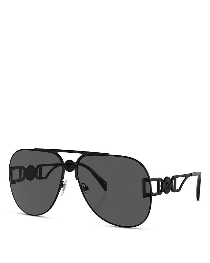 Versace Solid Pilot Sunglasses, 63mm Bloomingdale's
