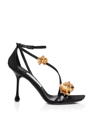 Jimmy Choo Women's Zea 95 Floral Embellished High Heel Sandals