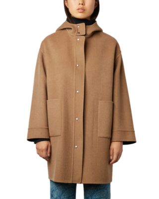 Gerard Darel Sandrina Hooded Wool Coat Bloomingdale s