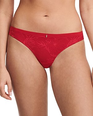 Chantelle Lace Thong In Scarlet